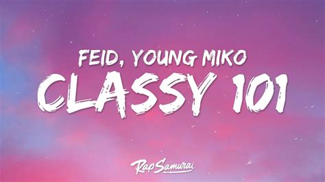 Feid Young Miko Classy 101 Letra Youtube