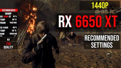 Resident Evil 4 Remake AMD Radeon RX 6650 XT 8GB I5 11400 1440p