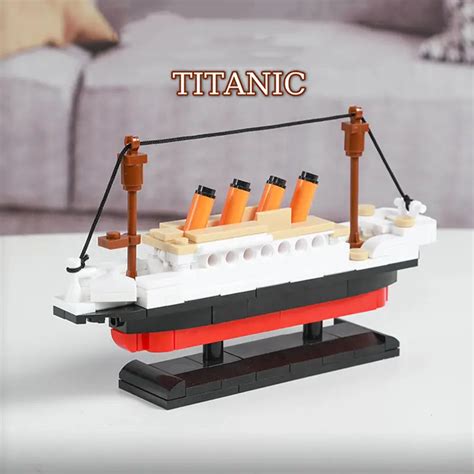 Building Block Set Titanic Cruise Ship 3d Ship Model Temu