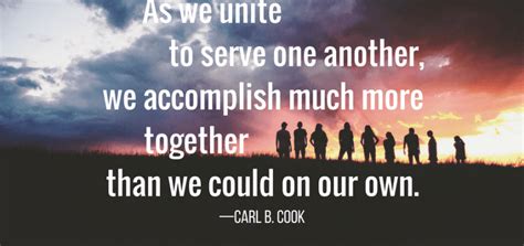 We Accomplish Much More Together Latter Day Saint Scripture Of The Day