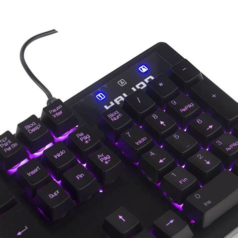 Teclado Gamer Halion Ripper Ha K Usb Led Semi Mec Nico Blue Planet