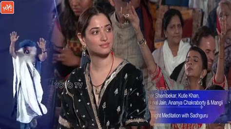 Actress Tamanna With Manchu Lakshmi Super Dance At Isha Mahashivratri