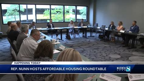 Rep Zach Nunn Hosts Discussion On Affordable Housing In Iowa Youtube