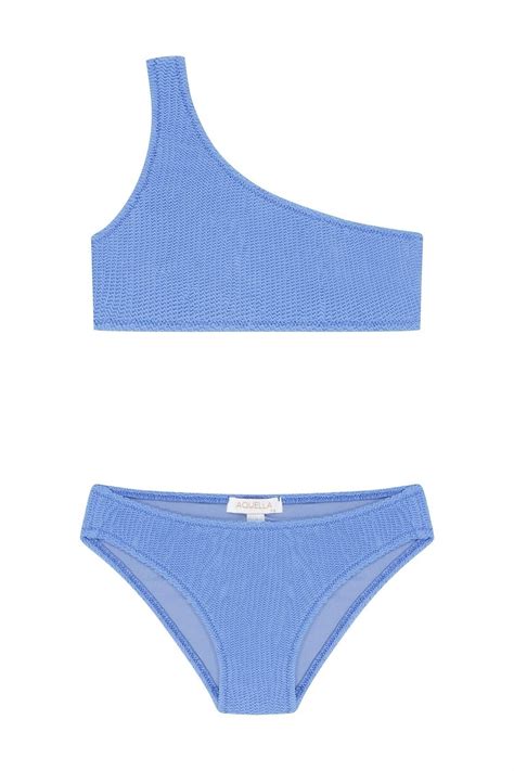 Aquella K Z Ocuk B R Mc K Dokulu Tek Omuz Mavi Bikini Tak M Fiyat Yorumlar Trendyol