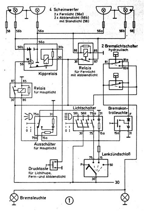 Audi 80 Typ 82 Die Elektrik Im Audi 80 Gl