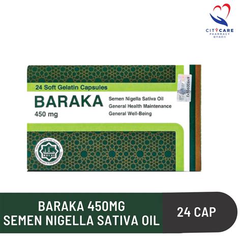 Baraka Mg Semen Nigella Sativa Oil Capsules Shopee Malaysia