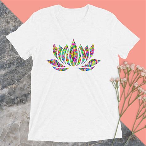 Lotus Flower Shirt Lotus T Shirt Lotus Pattern Tee Minimalist Tee
