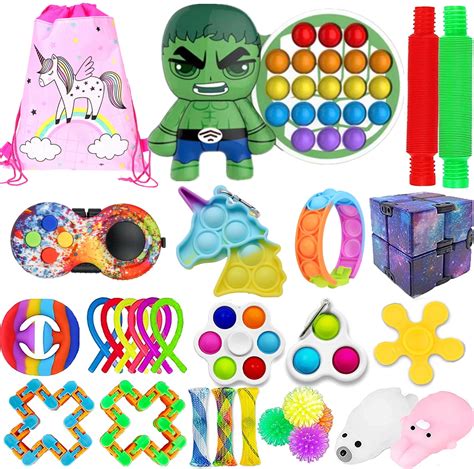 Sensory Fidget Toys Pack Bundle Fidget Toys Sets, Stress Anxiety Relief ...