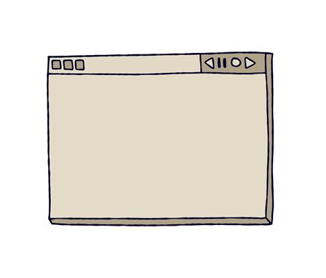 Retro Computer Interface Vintage Old Browser And Dialog Window