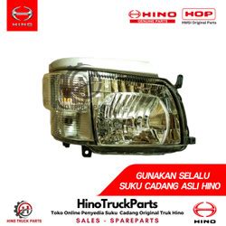 Jual LAMPU DEPAN BESAR HEAD LAMP HINO DUTRO DYNA SAURUS RH LH OEM