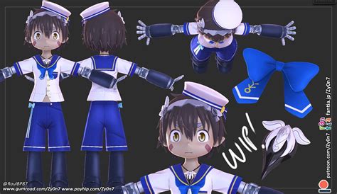 Zy0n7 On Twitter Made A Cute Sailor Outfit For Reg Too Model Will Come With All Of Them