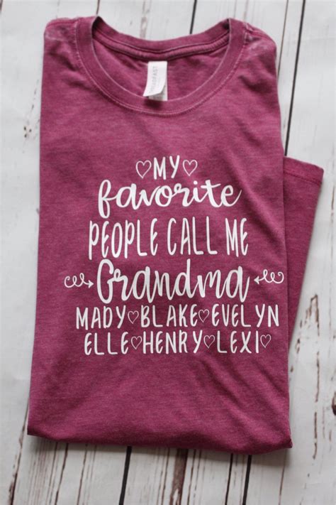 Grandma Shirt My Favorite People Call Me Grandma Etsy Funny Grandma