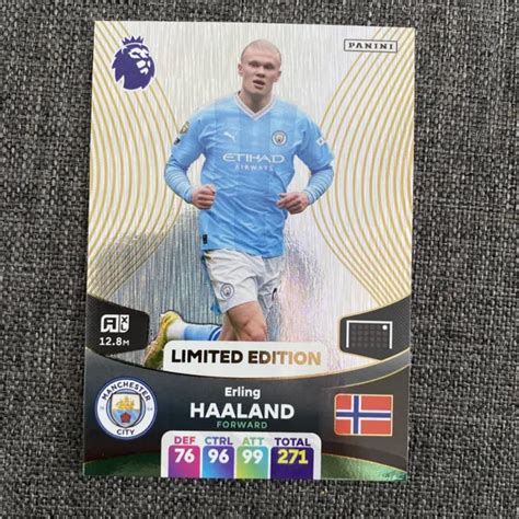 PANINI PREMIER LEAGUE Adrenalyn 2024 Erling Haaland Signature Limited