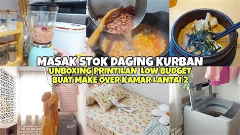 MASAK STOK DAGING KURBAN UNBOXING PRINTILAN LOW BUDGET U MAKE OVER