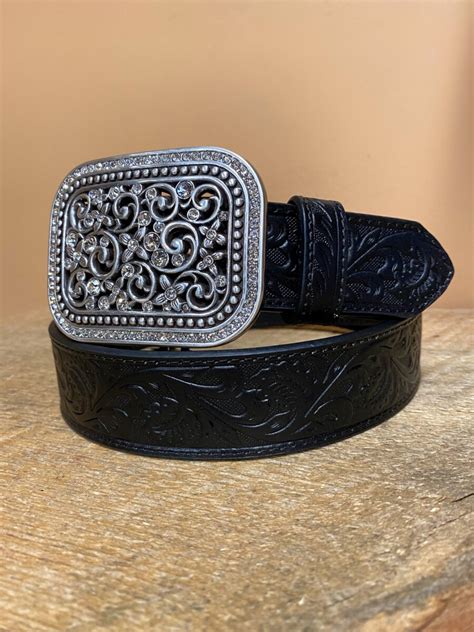 ARIAT- Women’s Fashion Leather Belt ( Black ) – El Potrerito