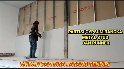 Cara Membuat Partisi Gypsum Rangka Metal Stud Dan Runner Plafonpvc