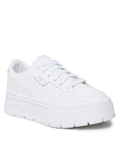 Sneakers Puma Mayze Stack Lthr Wns Alb Epantofi Ro