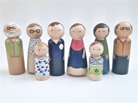 Custom Family Peg Dolls - Etsy