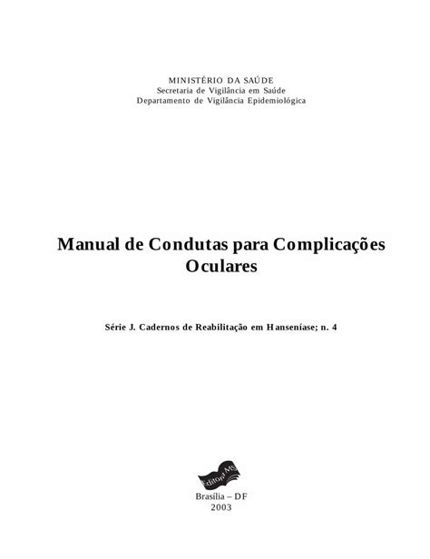 PDF Manual de Condutas para Complicações Ocularesbvsms saude gov br