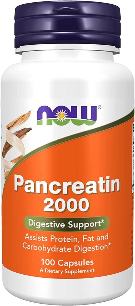 Agora Suplementos Pancreatin 10x 200 Mg Com Protease Natural Digestão