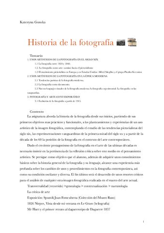 Historia De La Fotografia Apuntes Completos Pdf