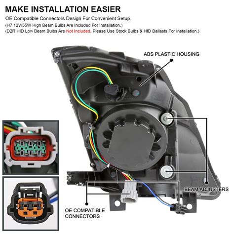 Spec D 2003 2005 Nissan 350z Z33 Gtr Style Led Strip W Sequential Switchback Turn Signal