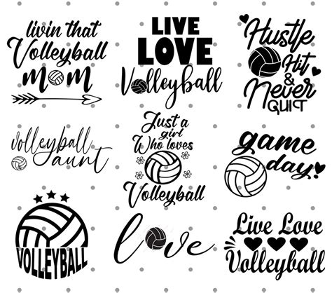 Volleyball Svg Bundle Volleyball Mom Svg Volleyball Shirt Svg Game Day Svg Volleyball Player