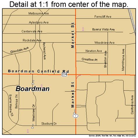 Boardman Ohio Street Map 3907454