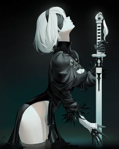 THE ART OF VIDEO GAMES On Twitter Fan Art NieR Automata 2B