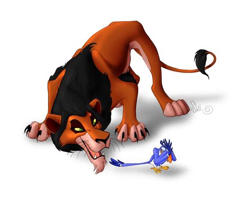 Scar and Zazu - Scar Fan Art (30189640) - Fanpop