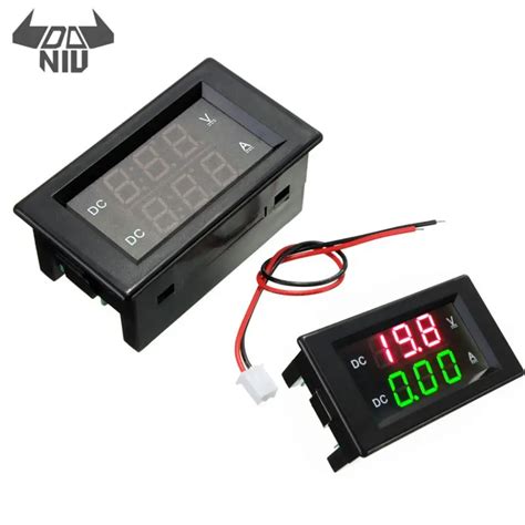 DANIU Black YB4835VA LED Display DC 0 100V 20A Digital LED Voltmeter