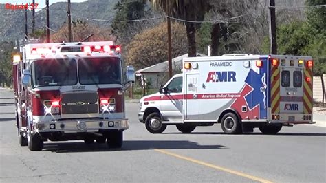 Hemet Fire And Amr Responding Youtube