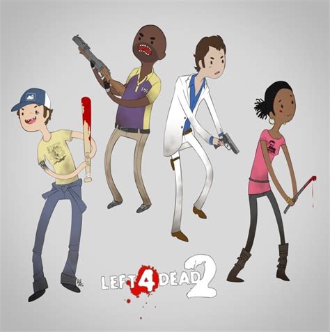 The Survivors Adventure Time Style Left 4 Dead 2 Fan Art 37255024 Fanpop