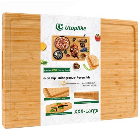 Extra Large XXXL Bamboo Cutting Board 24 X16 Inch Largest Wooden