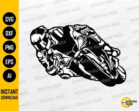 Sportbike Rider Svg Super Bike Svg Superbike Svg Motor Etsy