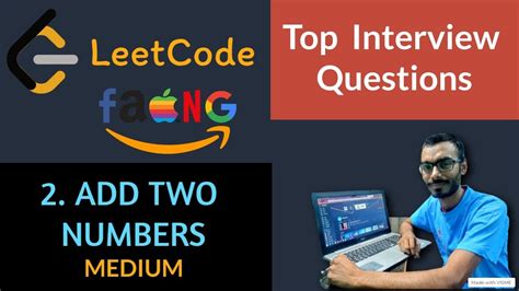 Add Two Numbers Leetcode Top Interview Playlist Leetcode Top