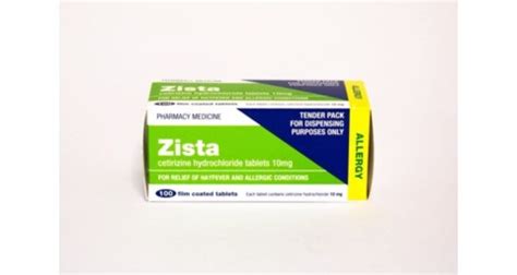 Zista Tablets 10Mg 100S | NZ Online Chemist