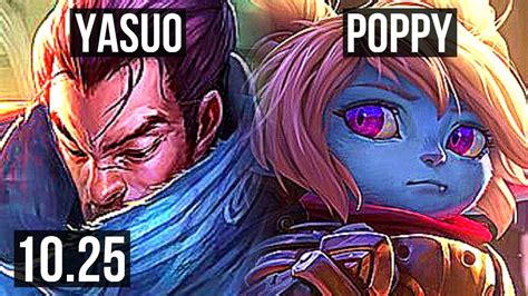 Yasuo Vs Poppy Top 10 1 9 2 5m Mastery 400 Games Dominating