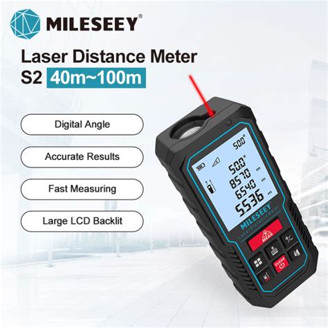 Mileseey Laser Merer With Digital Angle And Rechargeable S M M