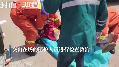 30秒｜两货车相撞2人被困 消防破窗救援凤凰网视频凤凰网