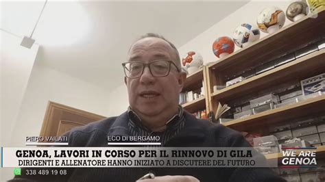 Il giornalista di Bergamo Gasperini ha il Genoa nel cuore resterà