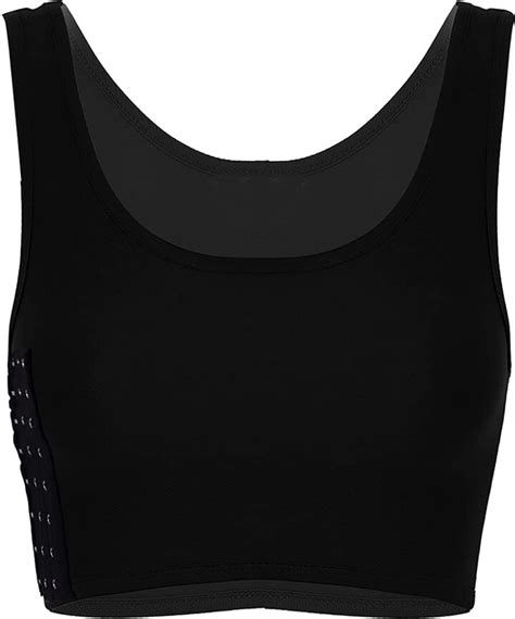 Freebily Breathable Flat Compression Chest Binder For Tomboy Trans Lesbian Elastic Corset Short