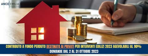 Contributo A Fondo Perduto Destinati Ai PRIVATI Per Interventi Edilizi