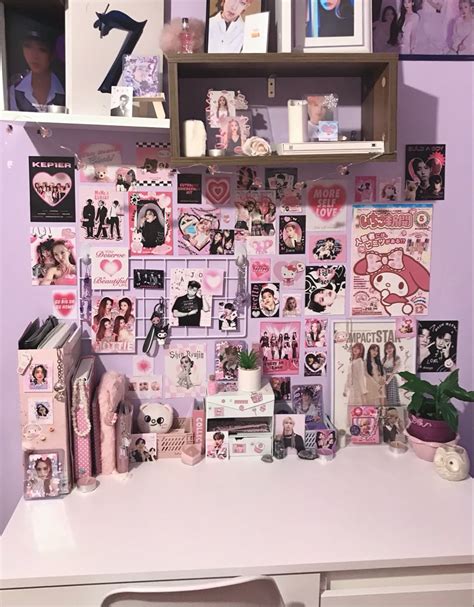 Kpop Desk Setup Pink Room Decor Cute Room Ideas Pretty Room