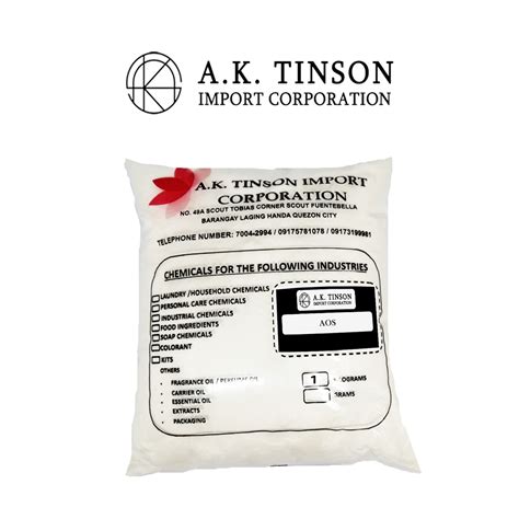 Ak Aos Alpha Olefin Sulfonate Powder Kg For Dishwashing Liquid