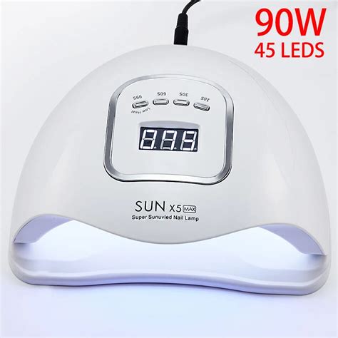 Rohwxy Sun 5x Plus Max Uv Lâmpada Led Para Secador De Unhas 54w 72w 90w Lâmpada De Gelo Para