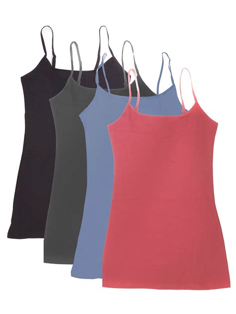 Essential Basic Women Value Pack Deal Cami Tanks Adjustable Spagetti