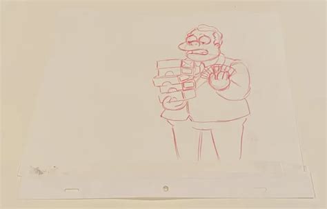 Simpsons Original Production Animation Sketch Drawing Cel Marge Rare Eur 5591 Picclick Fr