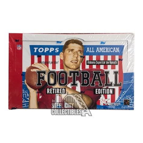 Topps All American Football Retired Edition Pack Retail Box