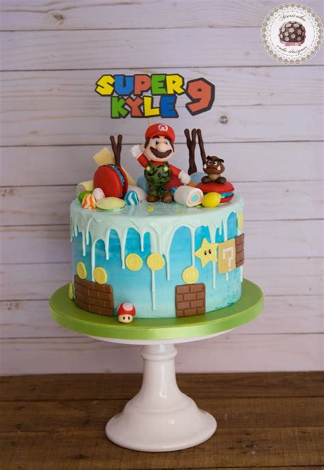 Tarta Super Mario Mario Bros Drip Cake Tartas Barcelona